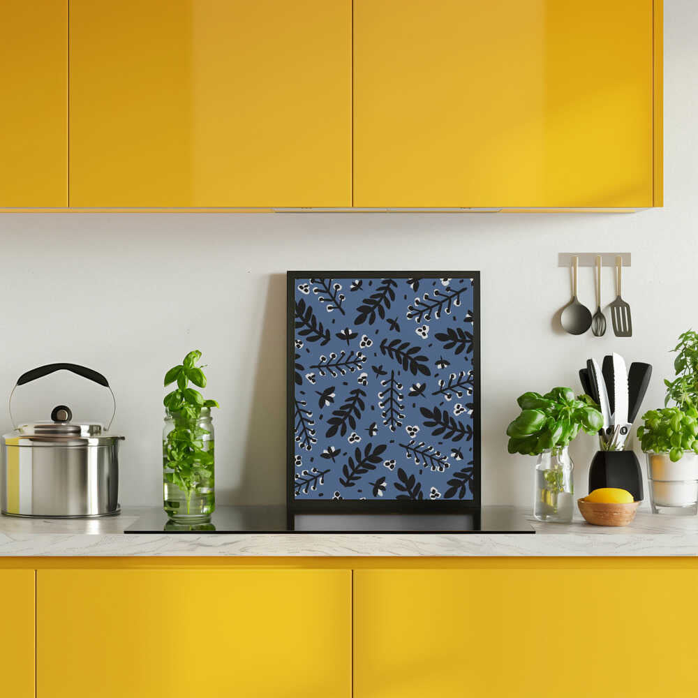Leafy Nightscape Poster