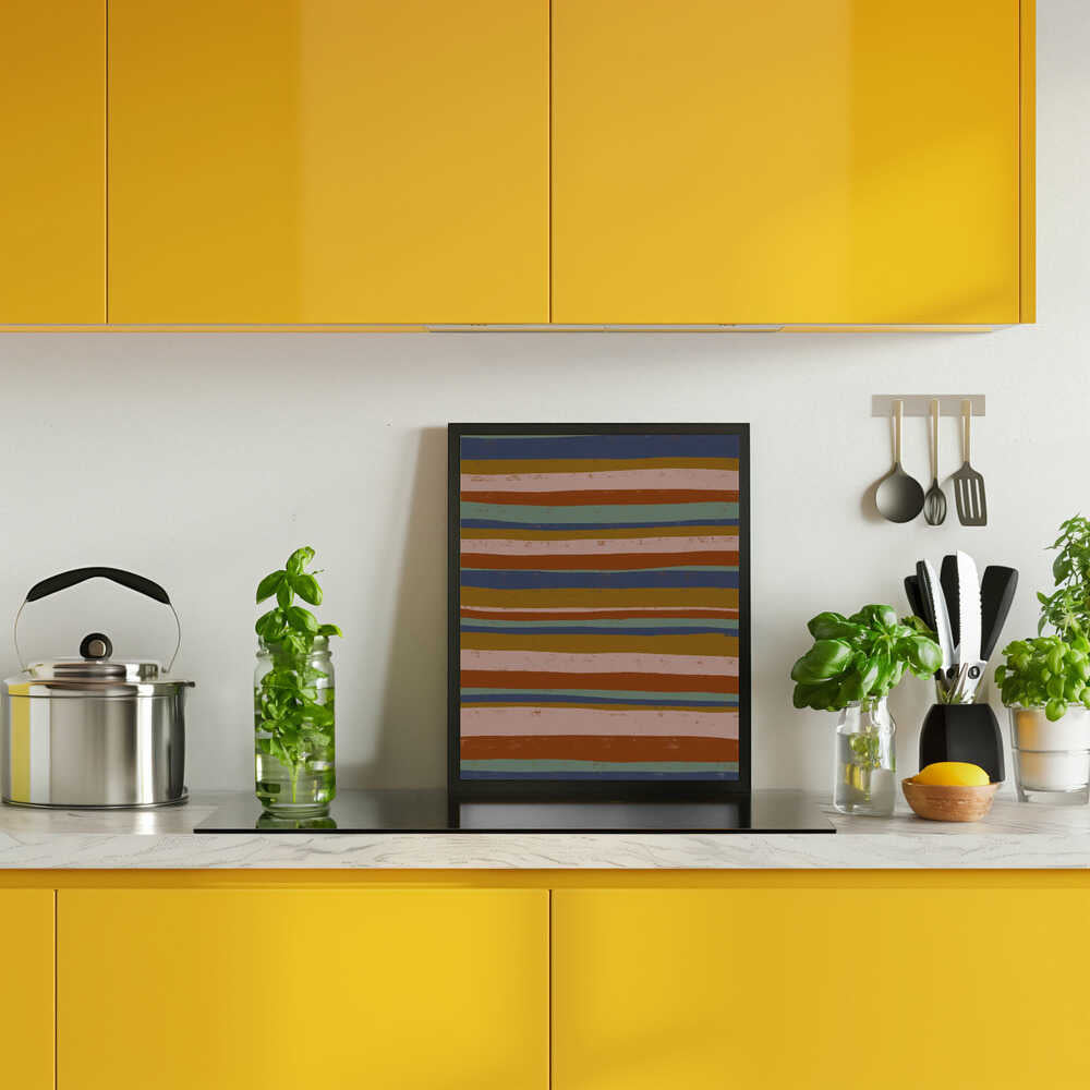 Earthy Stripes Flow Poster