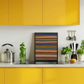 Earthy Stripes Flow Poster