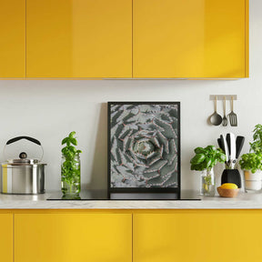 Spiral Succulent Maze Poster