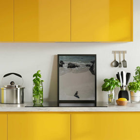 Lonely Beach Stroll Poster