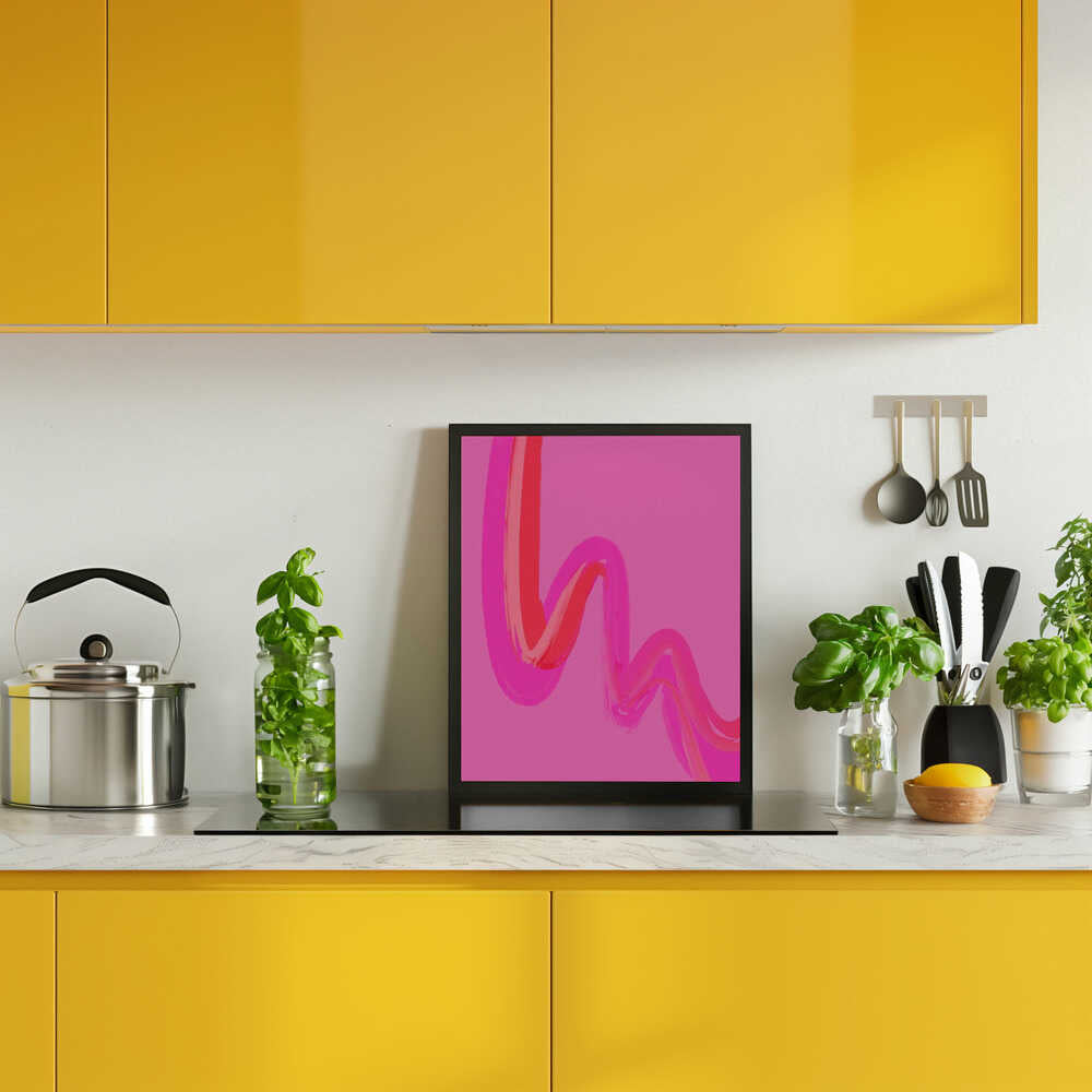 Neon Waves Poster