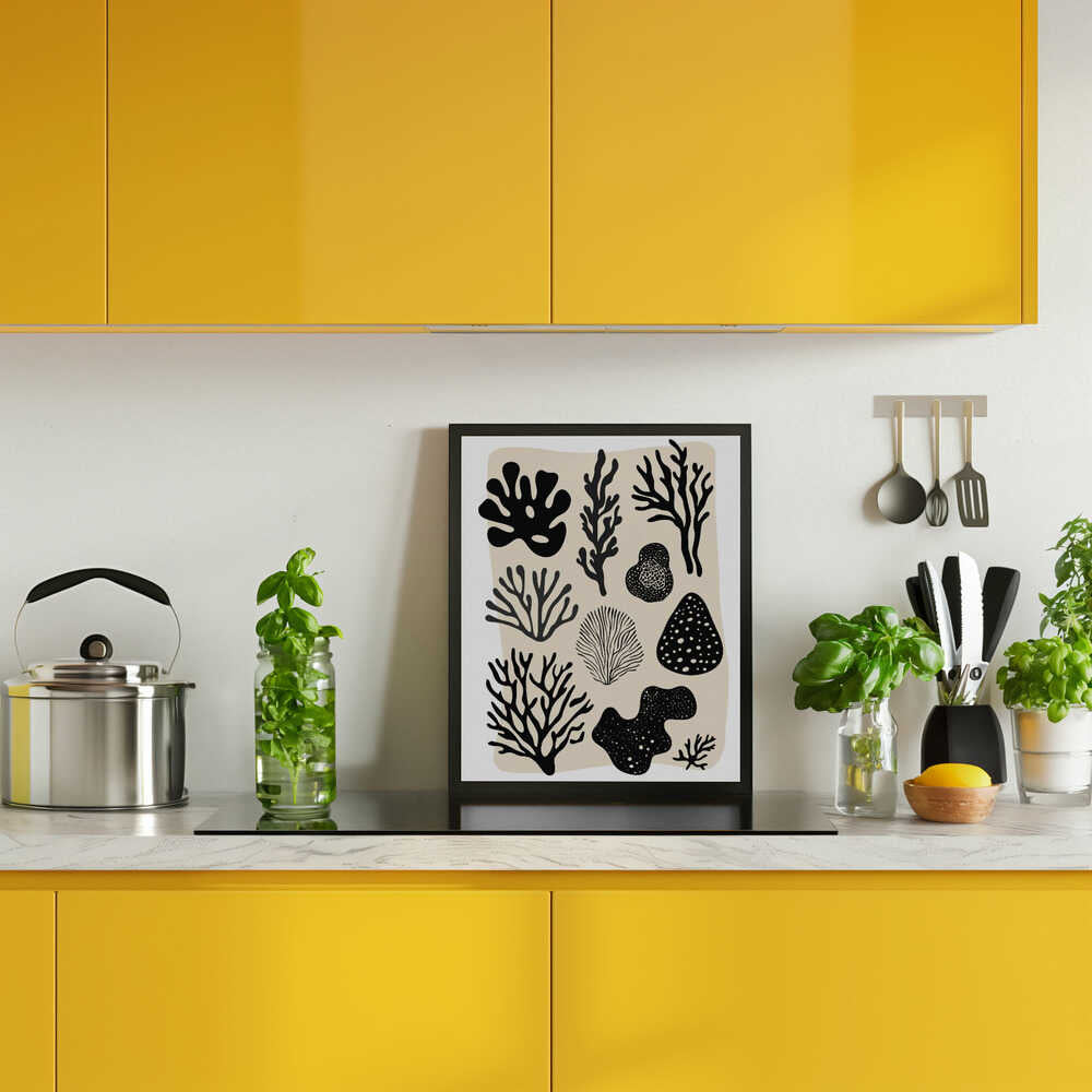 Ocean Shapes Poster