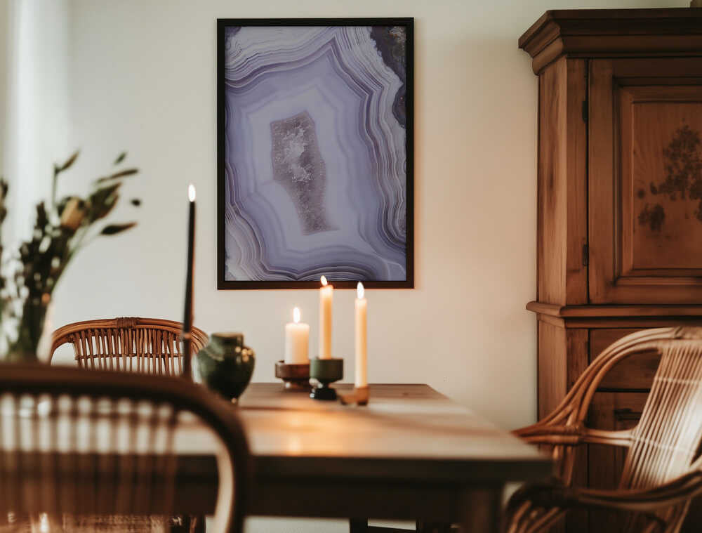 Purple Agate Poster
