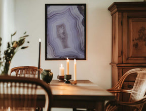 Purple Agate Poster