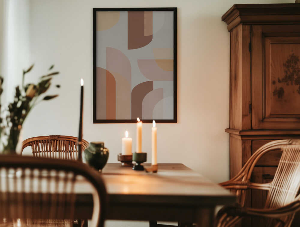 Retro Geometric Poster