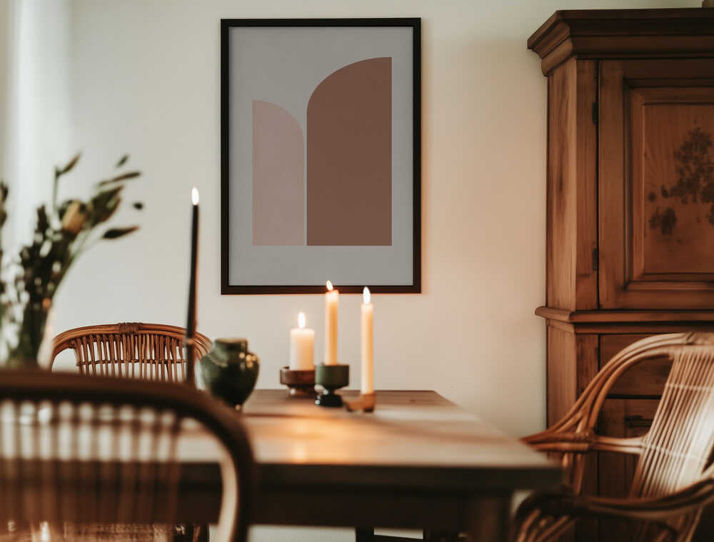 Retro Geometric Poster