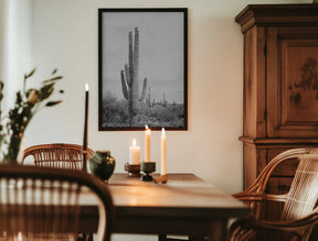 Saguaro B&amp;W Poster
