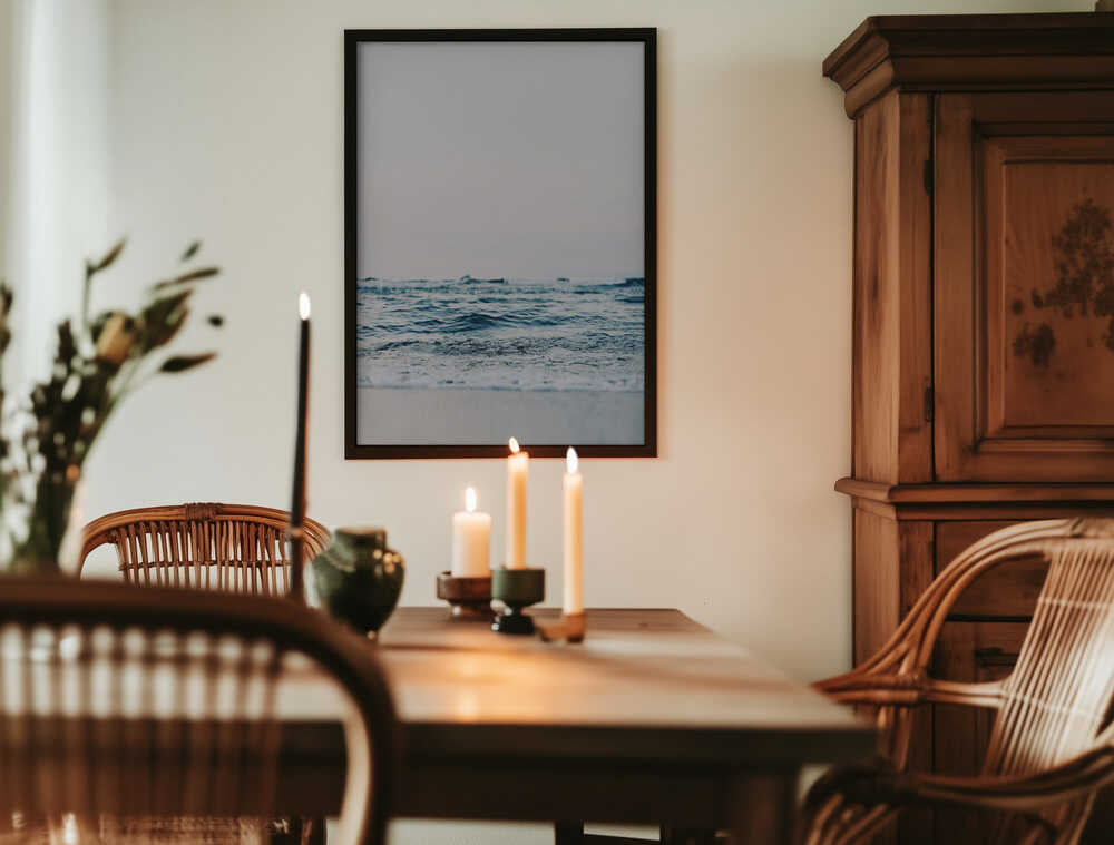 Abstract Waves Poster