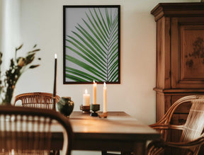 Green Palm Leaf Poster