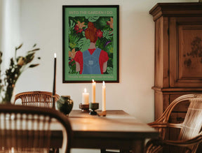 Into the Garden (redhead &amp; Light Green) Poster