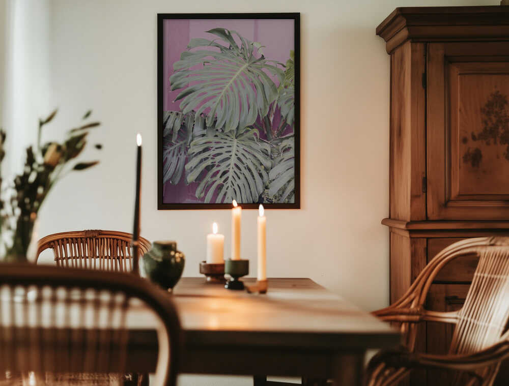 Monstera leaf La Muralla Poster