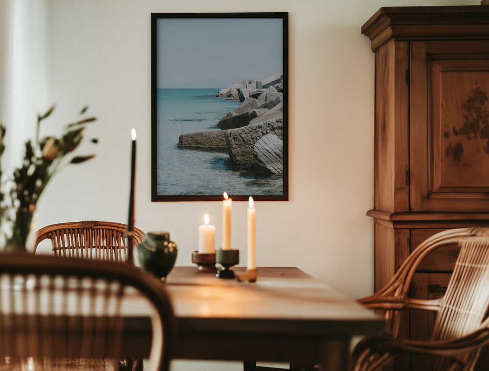 Rocks at the Coast Poster