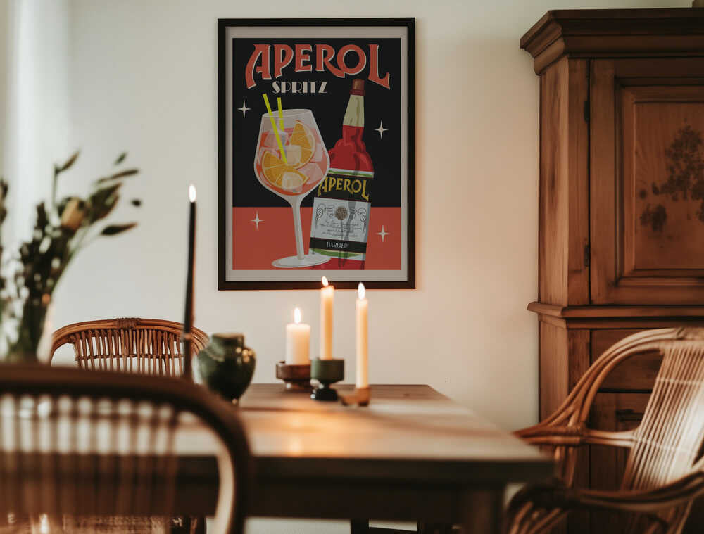 Aperol Spritz_Black Poster