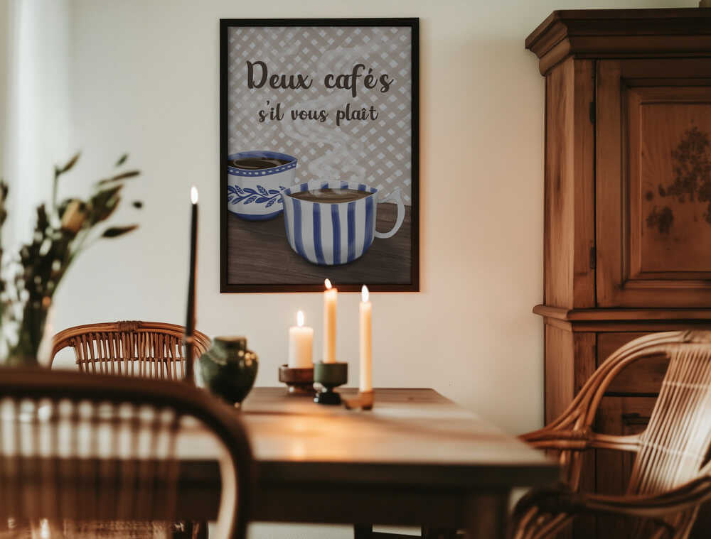 Two coffees please Poster