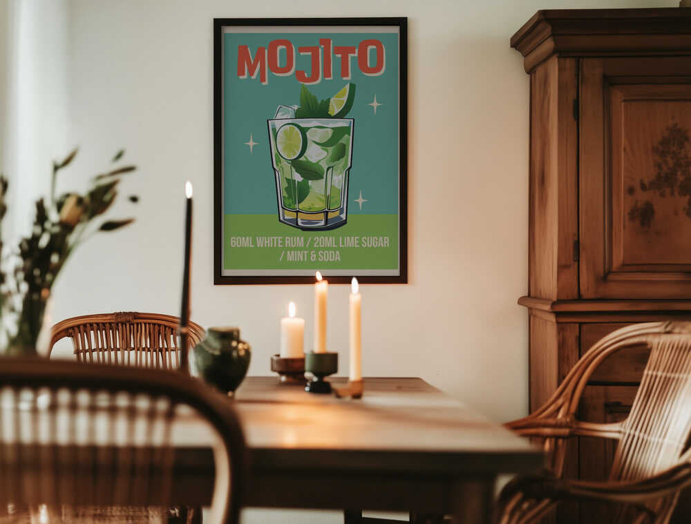 Mojito Cocktail Poster