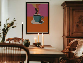 Coffee Steam Poster