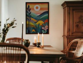 Sunrise Over Rolling Hills Poster