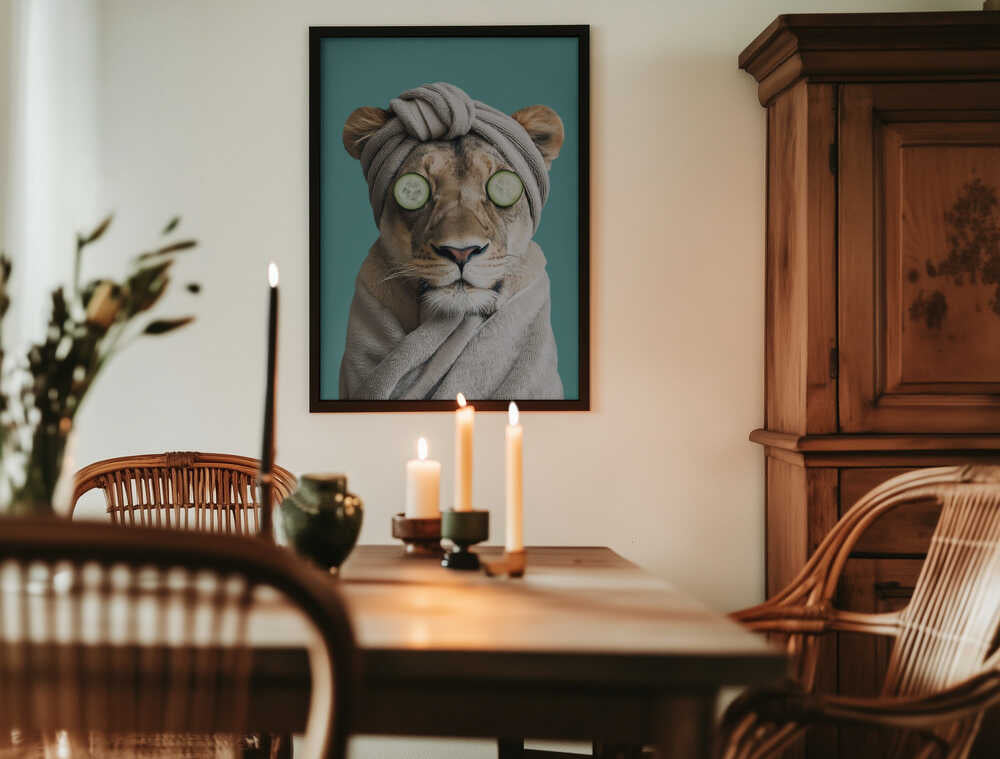 Luxury Lioness Poster