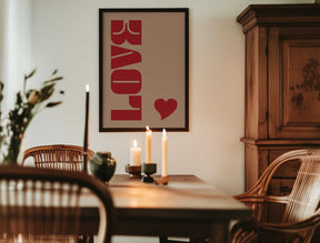 Red Bold Lettering Poster