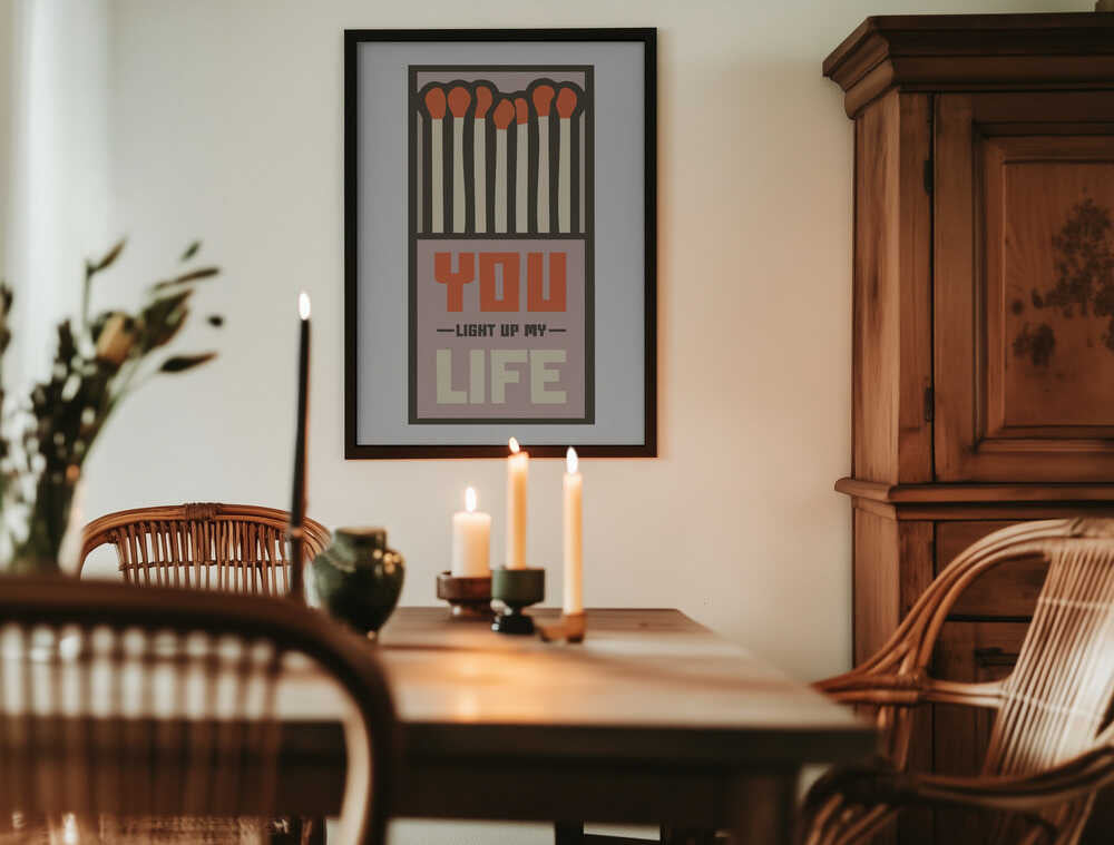 Vintage Matchbox Design Poster