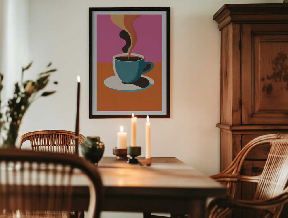 A3 Coffee Steam Pink Final 01 01.png Poster