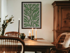 The Tree Branch with Green Leaves Poster