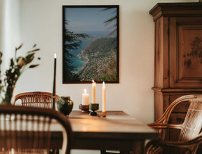 Green Hills And Turquoise Waters Poster