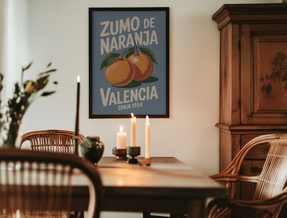 Valencia Oranges Poster