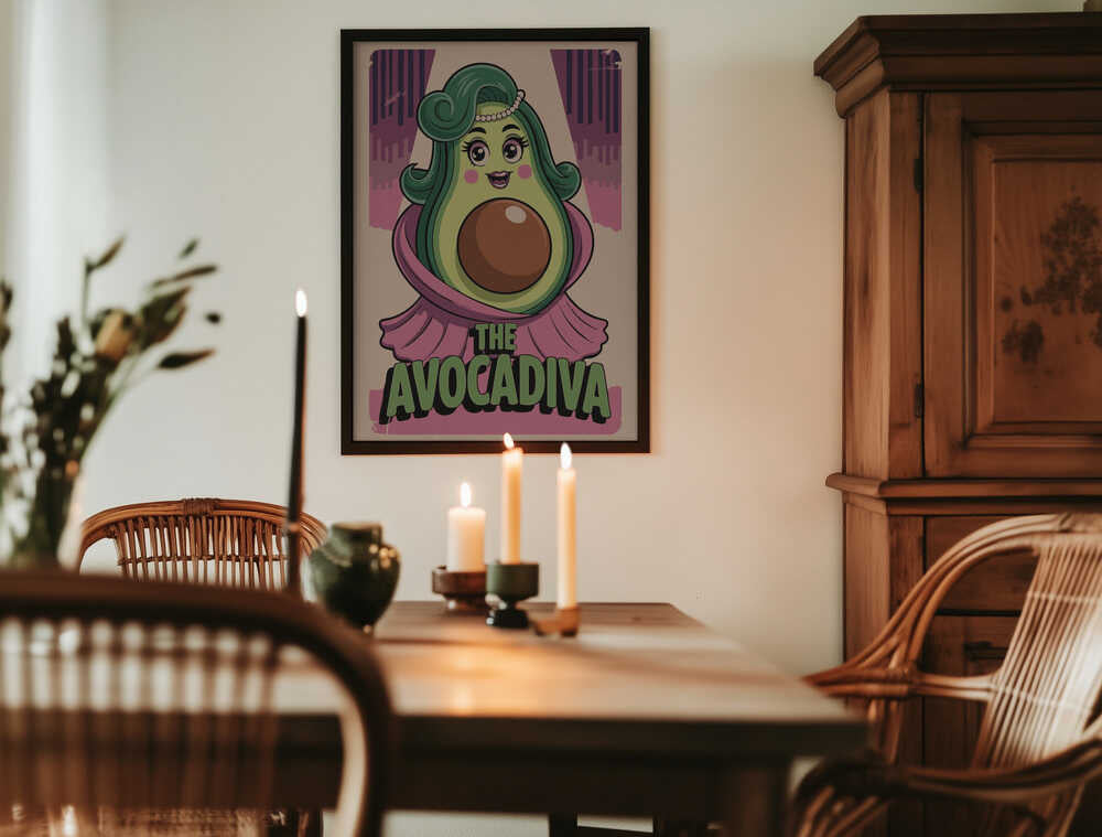 Glamorous Avocado Poster