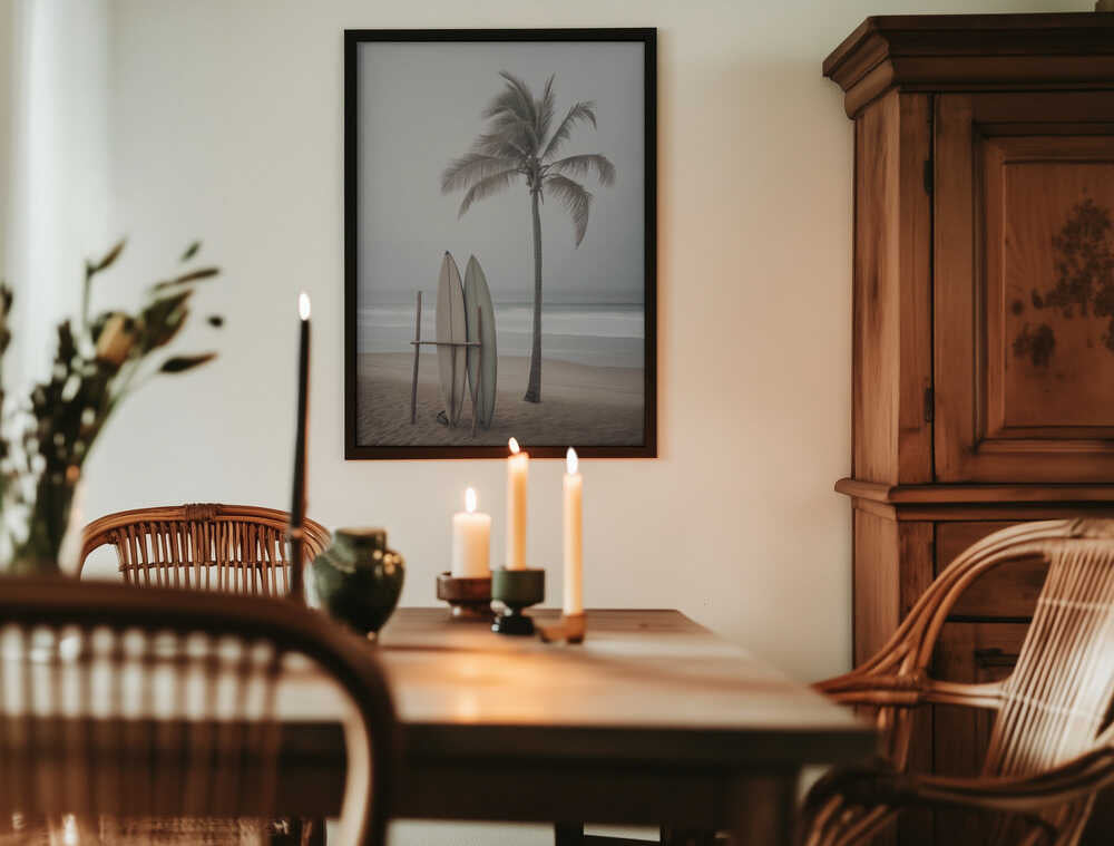 Beach Surfboards Poster