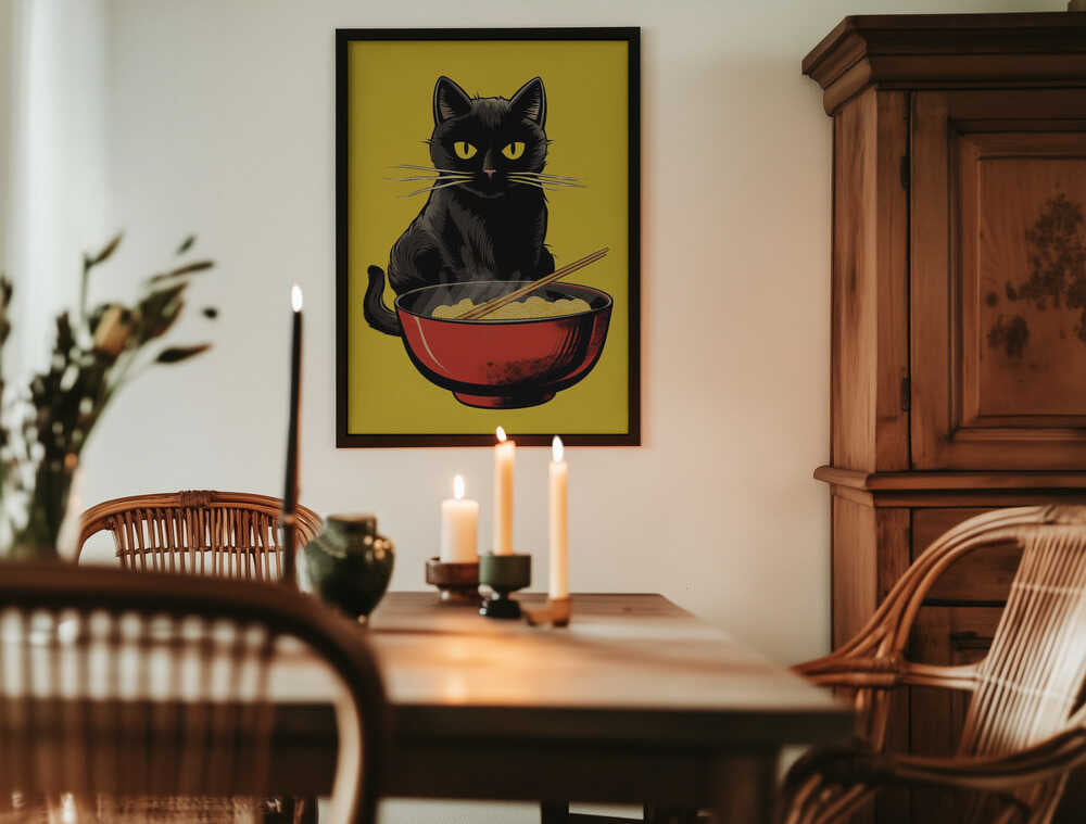 Noodle Cat No 1 Poster