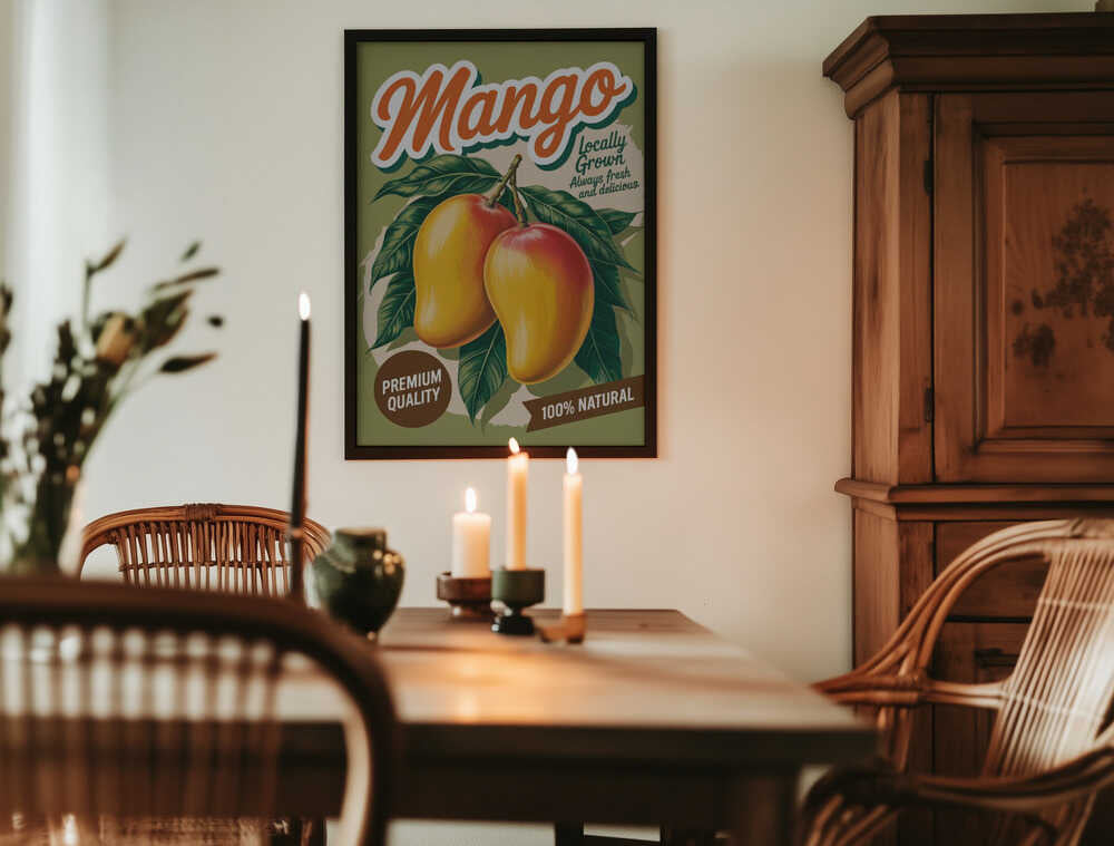 Mango Vintage Poster