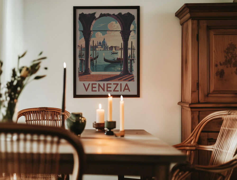 Venezia Vintage Travel Poster Poster