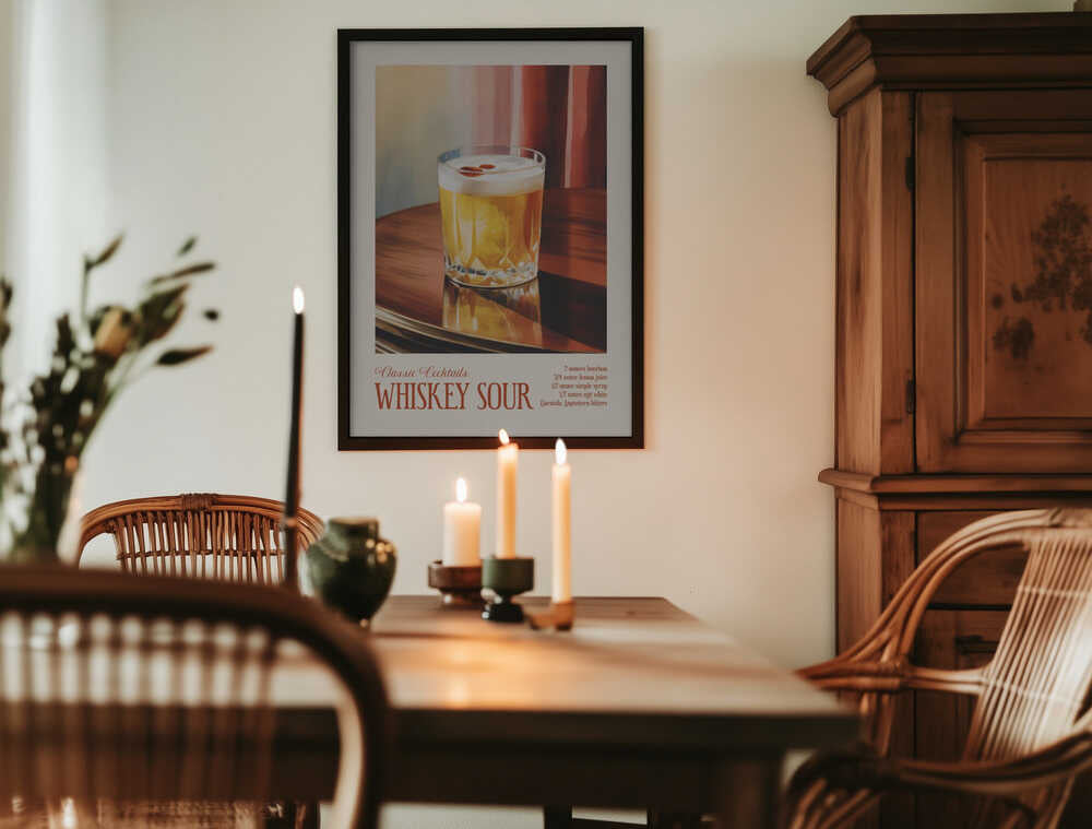 Classic Cocktails - Whiskey Sour Poster