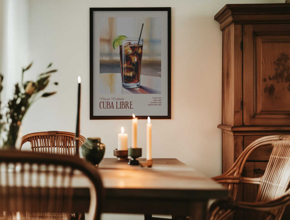 Classic Cocktails - Cuba Libre Poster
