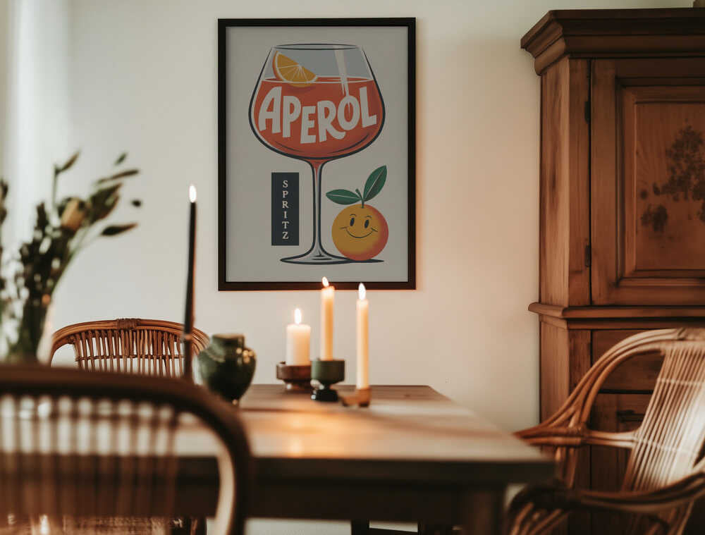 Aperol Spritz Retro Poster