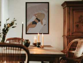 Serene Sunbathing Poster