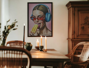 Popsicle and Music Poster