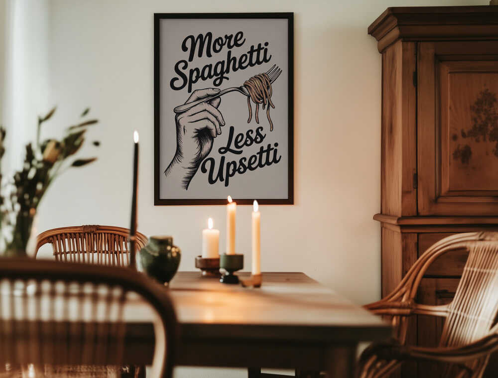 More Spaghetti, Less Upsetti Poster