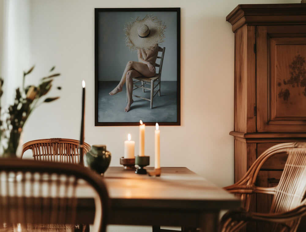 The Girl In the Straw Hat Poster