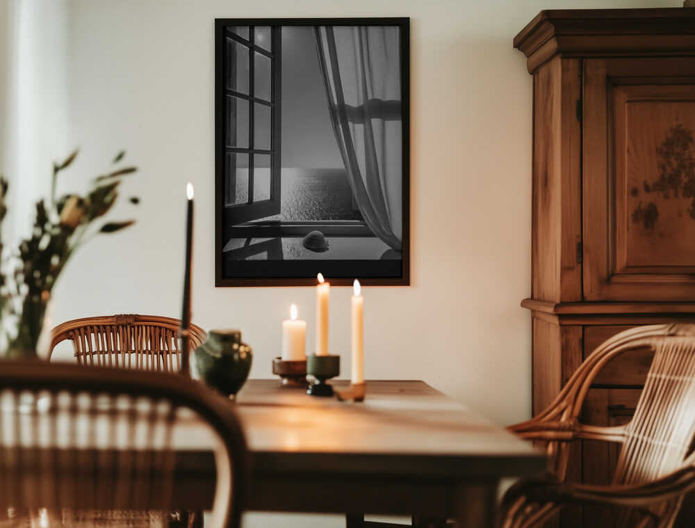 The Seashell In the Window Poster