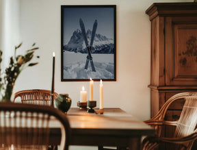 Crossed Skis Poster