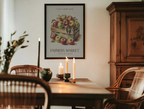 Farmers Market Apple Poster