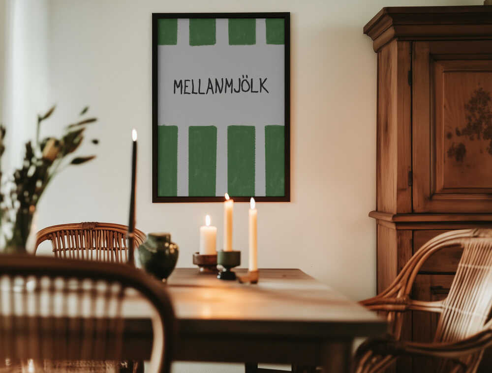 Mellanmjölk Poster