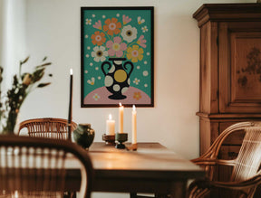 Bouquet of Bold Flowers Poster