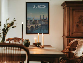 Zurich Travel Poster Poster