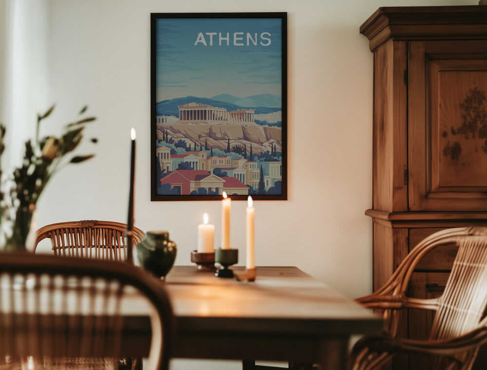 Athens Travel Poster Poster