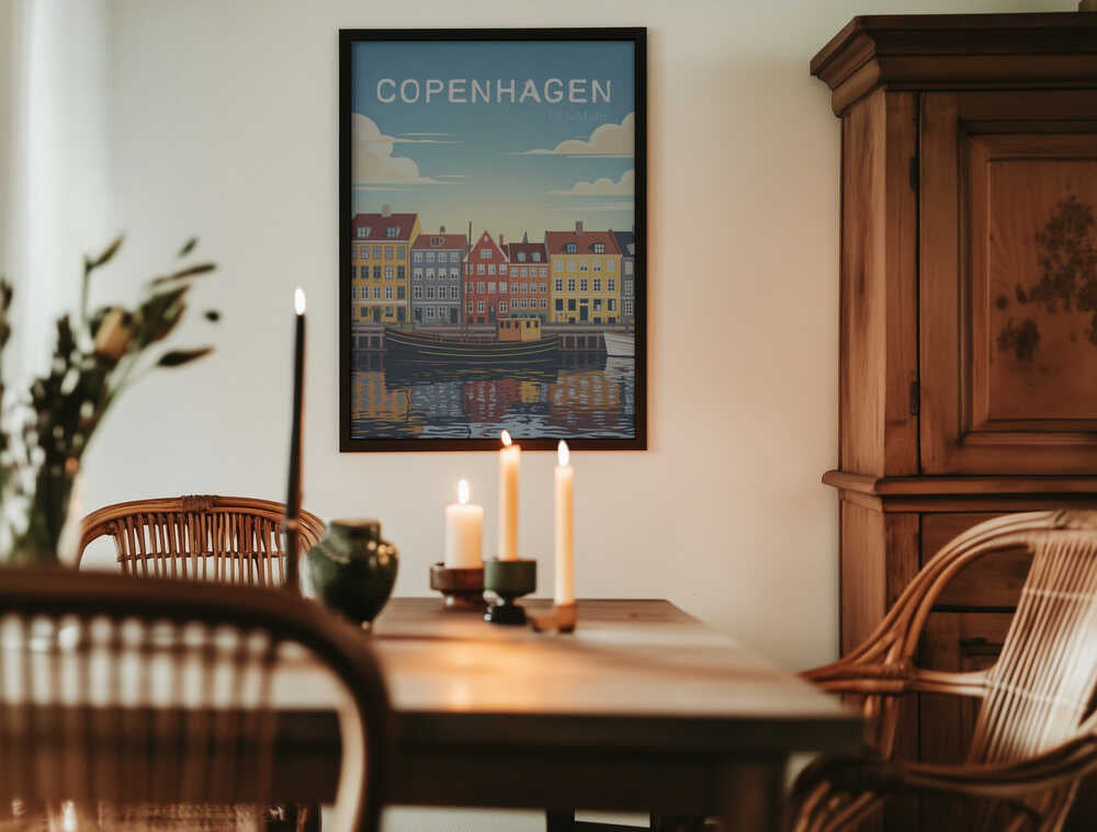 Copenhagen Travel Poster Poster