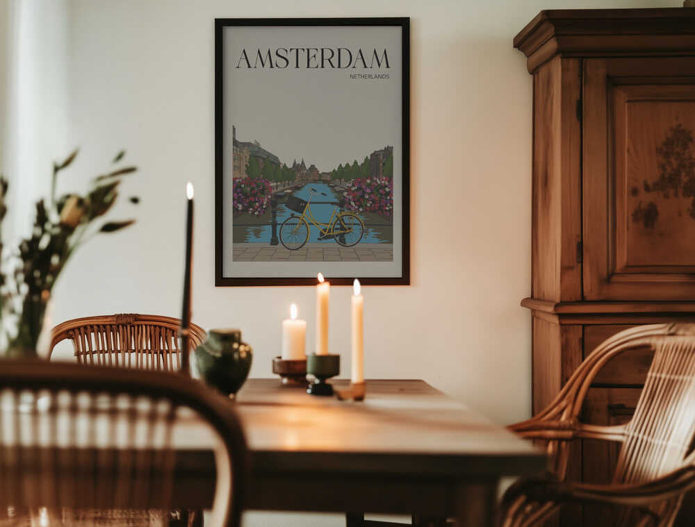 Amsterdam Travel Poster Poster